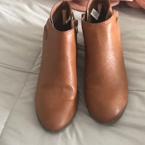 Faux leather booties